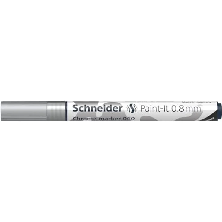 SCHNEIDER NOVUS Chrommarker 060, Metallischer Marker mit 0.8 mm Strichbreite und hochpigmentierter, wischfester Tinte – Bild 2