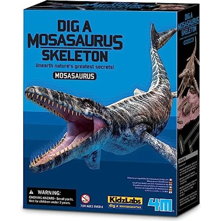 4M KidzLabs Dinosaurier Ausgrabung Mosasaurus, Experimentierkasten mit Hammer, Meißel und mehr für lehrreiche Paläontologie-Erfahrung – Bild 1