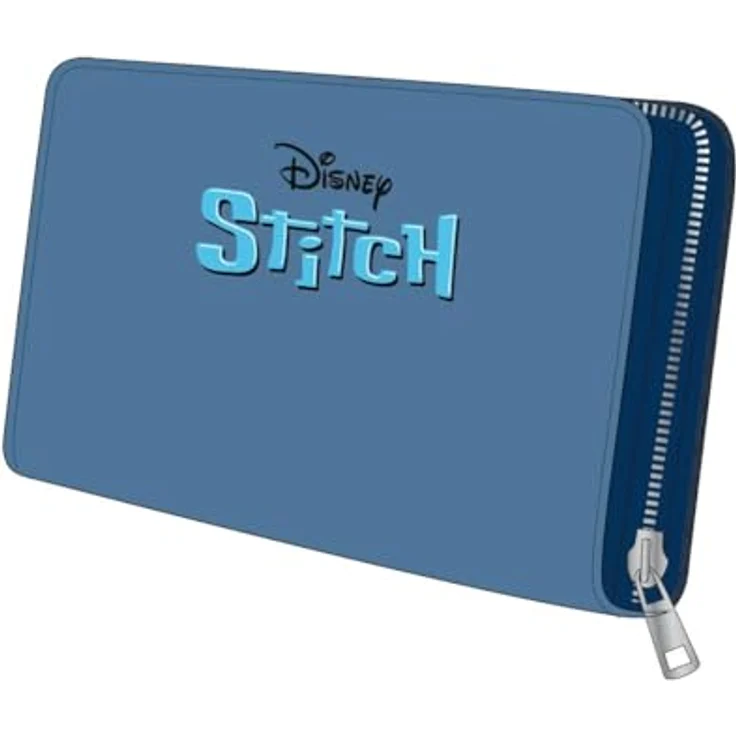 Lilo & Stitch Geldbörse Brieftasche Portemonnaie für Damen, kompakt mit Reißverschlussfach und Kartensteckplätzen, rosa – Bild 2