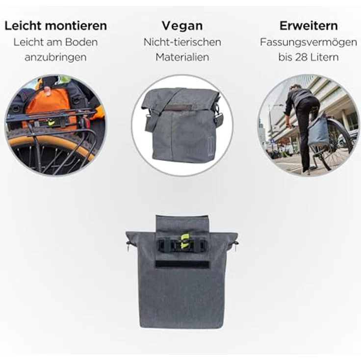 Basil Unisex – Erwachsene City Shopper, grau, 49cm – Bild 2