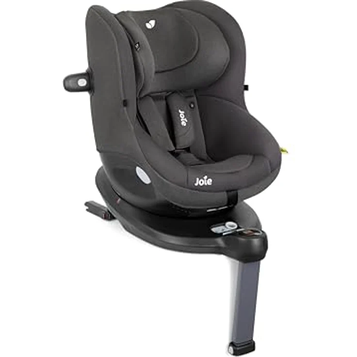 joie Reboarder-Kindersitz i-Spin 360 E mit Isofix-Basis - Thunder, ab 6 Monate - 4 Jahre, 360° Rotation, i-Size-Zulassung – Bild 2