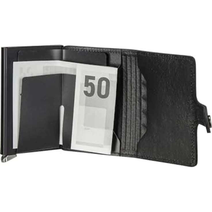 Secrid Geldbörse Premium Miniwallet Emboss Lines Black One Size – Bild 4