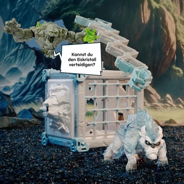 Schleich BattleCave Schneeschlitzer (42733) ELDRADOR, thematische Spielwelt mit Weltenkristall und kombinierbar mit BattleCaves und Arena, ca. 15 cm Kantenlänge – Bild 3