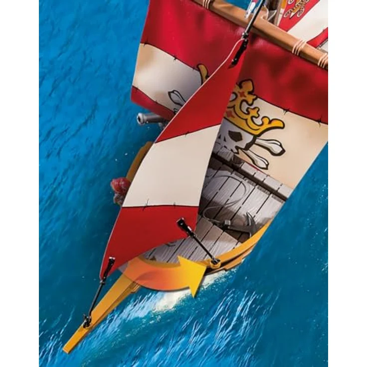 Playmobil® Piratenschiff (71418), Pirates Konstruktions-Spielset, (101 St), Made in Europe – Bild 5