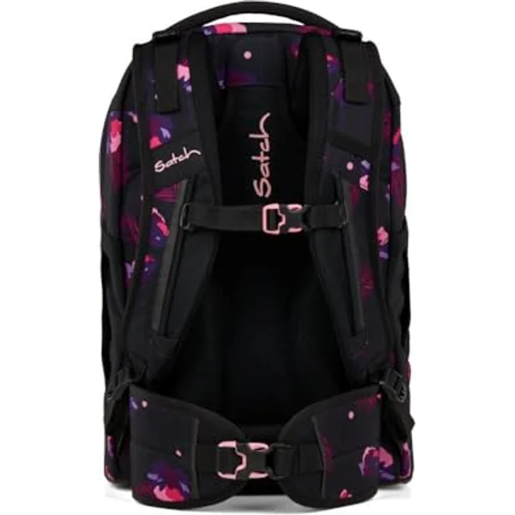 Satch pack Schulrucksack Set 2tlg. inkl. Schlamperbox, 30 Liter Volumen, innovatives 3D Soft-Mesh Rückensystem, Mystic Nights – Bild 4
