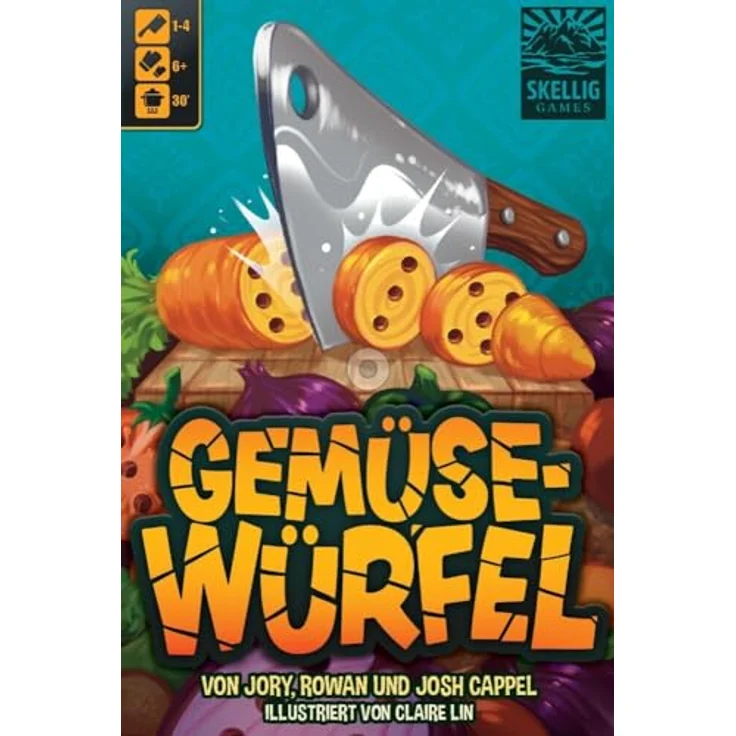 Skellig Games Gemüsewürfel, Brettspiel für die ganze Familie, vielseitige Würfelspiele – Bild 1