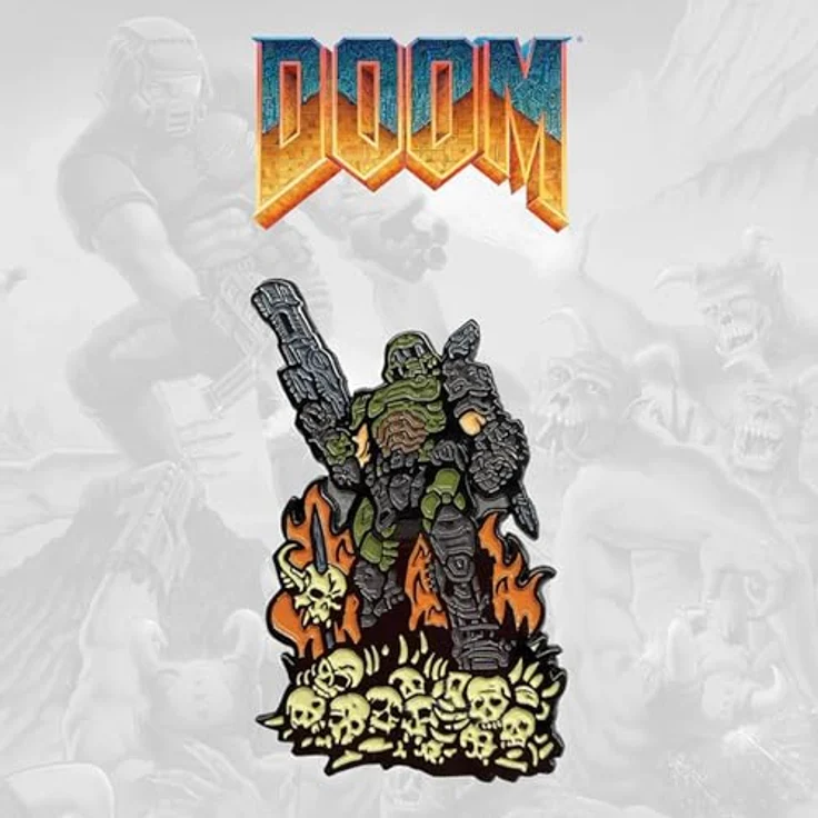 Fanattik Limitierte Auflage Doom Ewige Nadel, Emaille Pin-Badge, 5.7 x 3.5 cm, nummeriert auf 5.000 Stück weltweit – Bild 6