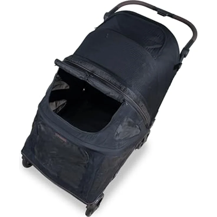 WONDERFOLD PFL Pet Large Premium Flat Fold Stroller, Tier-Buggy in Schwarz, Textil, 65x111x85 cm – Bild 8