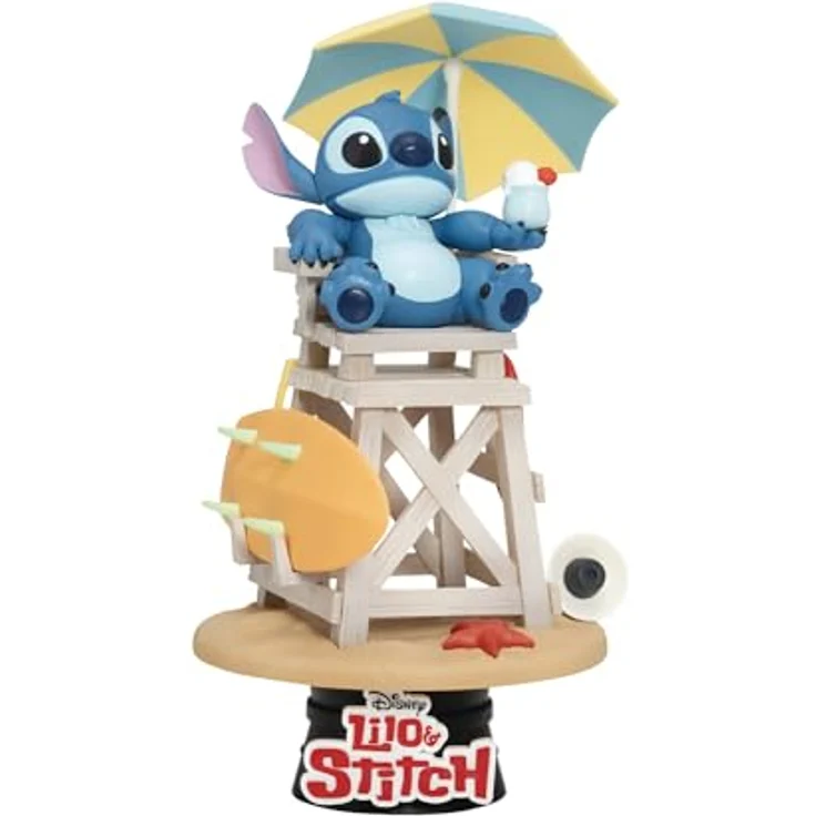 Beast Kingdom Disney D-Stage PVC Diorama Stitch Summer Vibe, 16 cm, detailreiches Sammlerstück mit Sockel – Bild 1
