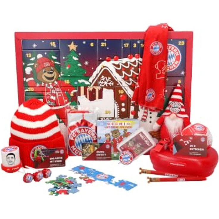 FC Bayern München Kinder Adventskalender 2025, mehrfarbig, aus Pappe, Höhe 53 cm, Breite 37 cm – Bild 6