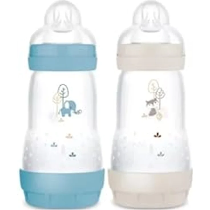 MAM Babyflasche Elephant, 330 ml mit Anti-Kolik-Ventil, BPA-frei und variablem Nahrungsfluss – Bild 2
