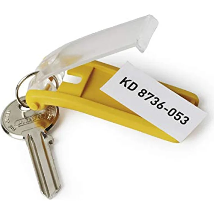 Durable Schlüsselanhänger Key Clip, einfach aufklappen & beschriften, 24 Stück, farbig sortiert, 194927 – Bild 2