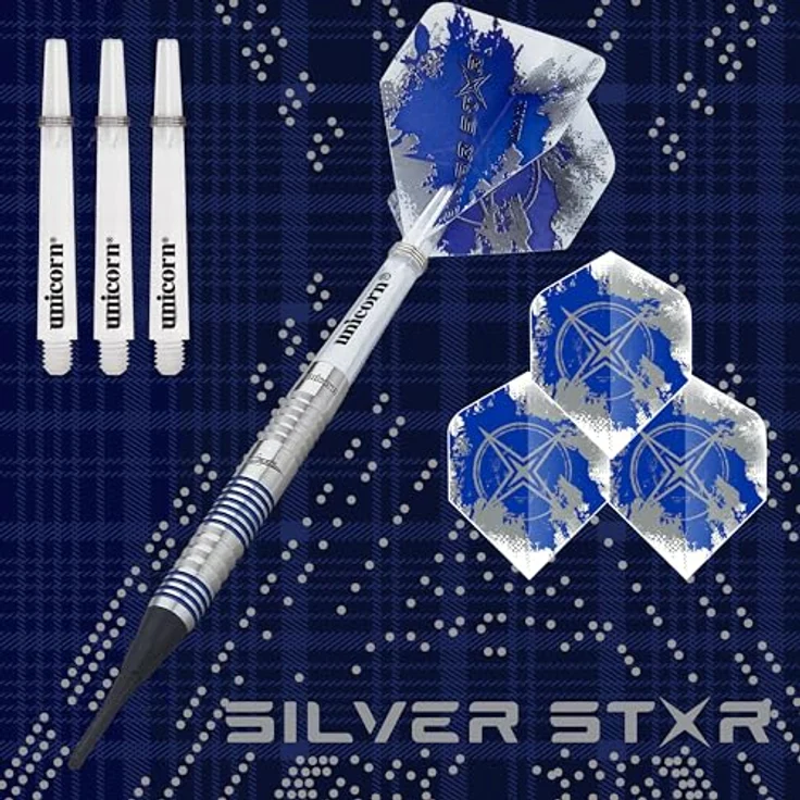Unicorn Silver Star Gary Anderson Soft Darts, 20 Gr. / Inhalt 1 Stück – Bild 2