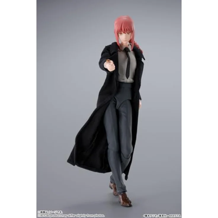 Tamashii Nation Chainsaw Man S.H. Figuarts Actionfigur Makima, 14 cm mit flexiblem Stoffmantel und wechselbaren Gesichtsteilen – Bild 2