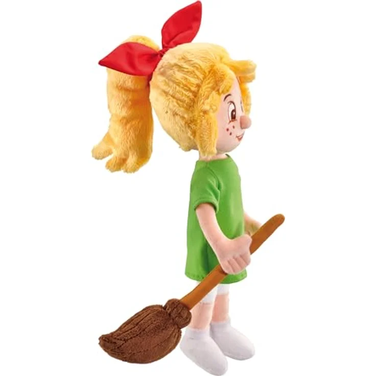 Schmidt Spiele Plüschfigur Bibi Blocksberg, 33 cm, hochwertige Hexe mit Besen Kartoffelbrei, Kuscheltier – Bild 4
