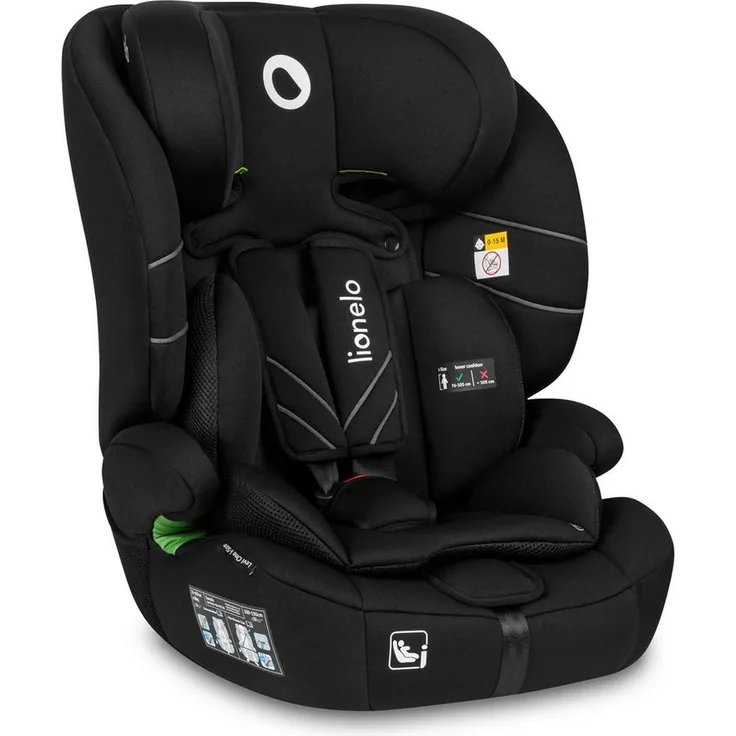 lionelo Autokindersitz LEVI ONE I-SIZE, i-Size R129 / Memory Foam / Dri-Seat, ab 12 Monaten, bis 12 Jahren, 9-36 kg, (Set)