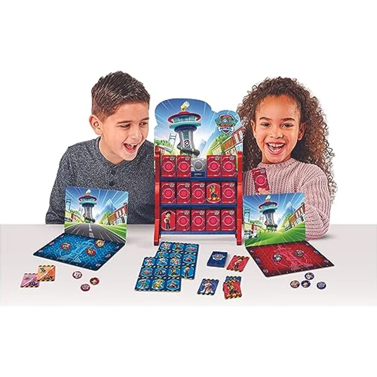 Spin Master Games PAW PATROL HQ Spielesammlung, 8 Spiele für Kinder ab 4 Jahren, inklusive Checkers, Tic Tac Toe, Memory Match und Bingo – Bild 3