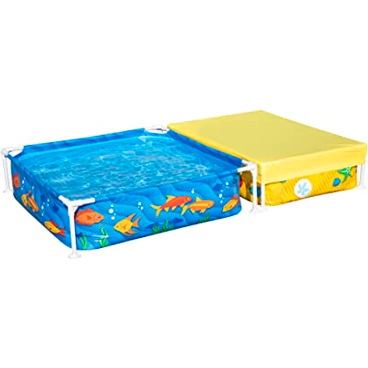 Bestway My First Frame Pool and Sandpit, 2-in-1 Kombinationsset mit DuraPlus-Folie, 2,13 m x 1,22 m, für Kinder ab 2 Jahren – Bild 5
