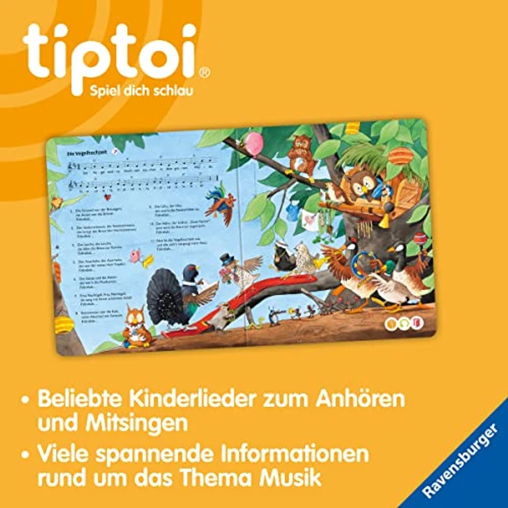 Ravensburger tiptoi Starter-Set PLUS 00159: Stift und Buch Meine schönsten Kinderlieder - plus Ladestation – Bild 7