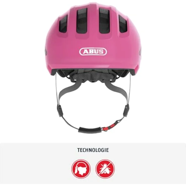Abus Smiley 3. 0 LED Helm Shiny Pink – Bild 3
