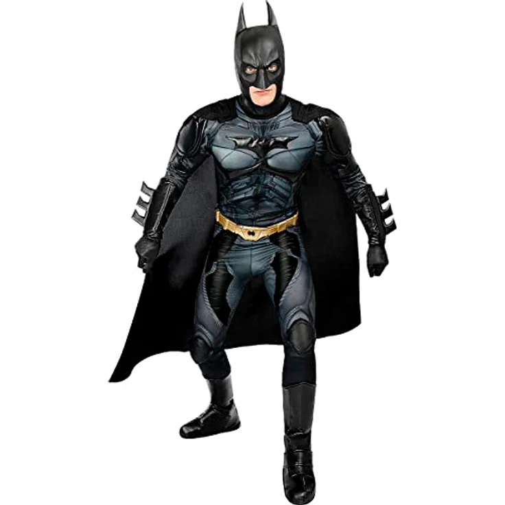 Funidelia | Batman The Dark Knight Kostüm für Herren Superhelden, DC Comics - Größe M, Schwarz, 100% Polyester, Offizielle Lizenz, Karneval & Halloween – Bild 3