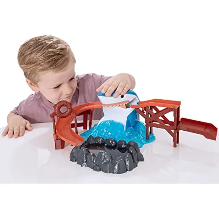 Teamsterz Farbwechselndes Haifischbeiß-Spielset, mit 3D Druckguss-Auto, Schienen-Set und Farbwechsel-Funktion, geeignet für Kinder ab 3 Jahren – Bild 4