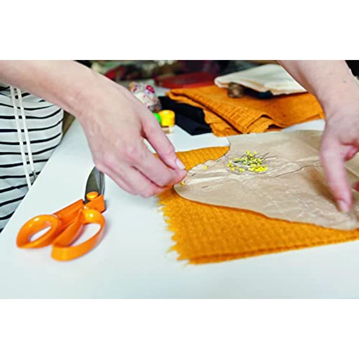 Fiskars Papierschere Schneiderschere 27 cm, rostfreier Stahl mit einstellbarem Klingendruck, spülmaschinenfest – Bild 12