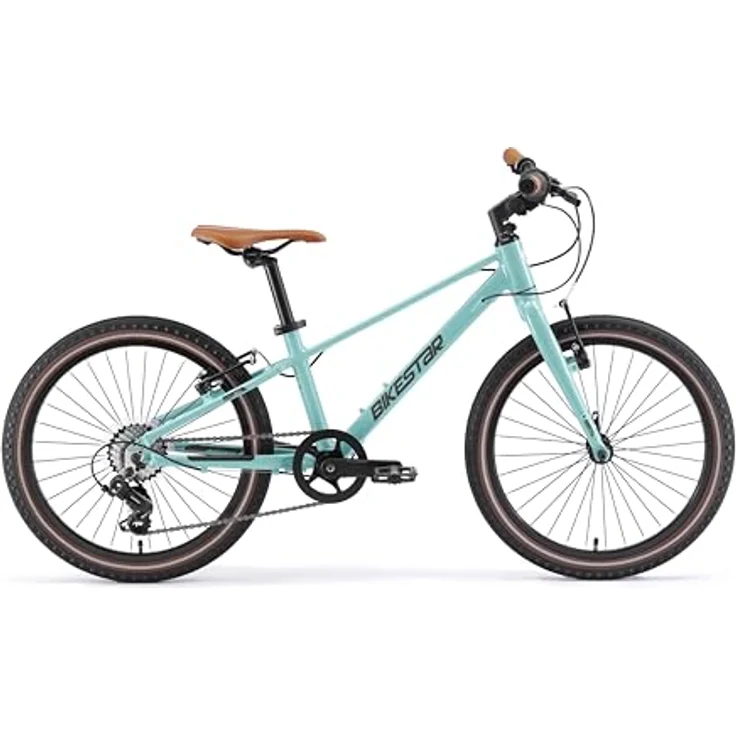 BIKESTAR Leichtgewicht 8 kg Kinder Fahrrad Aluminium ab 6 Jahre | 20 Zoll 7 Gang Shimano | Mint – Bild 2
