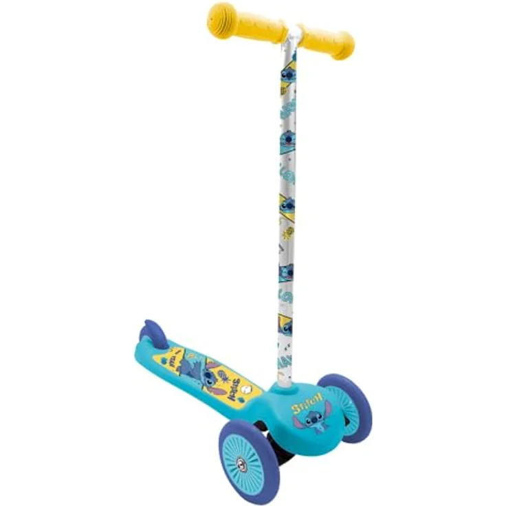 Seven 3-RAD SCOOTER STITCH, Kinder-Scooter mit Lean-to-Steer-Lenkung, rutschfestem Deck und Hinterradbremse, klappbar und leicht – Bild 1