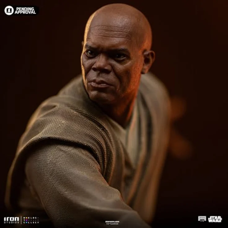 Iron Studios Star Wars Art Scale Statue 1/10 Mace Windu, 18 cm Resinfigur mit Base – Bild 3