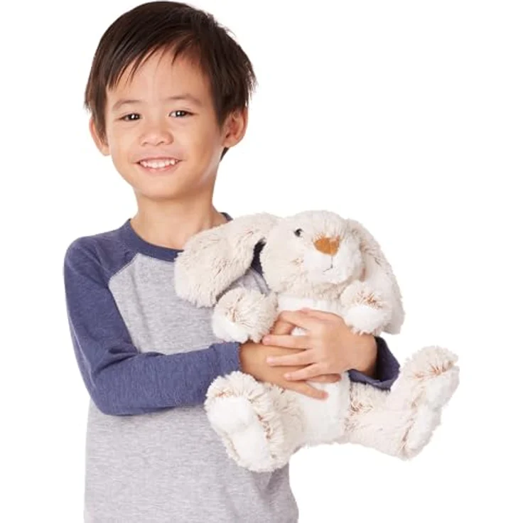 Melissa & Doug Hasen-Plüschtier Teddy | Großer Teddybär Stofftiere für Mädchen | Kuscheltier Hase Teddy | Stofftiere für Mädchen | Hasen-Plüschtiere für Mädchen & Jungen ab 3 Jahren. Ostergeschenke – Bild 4