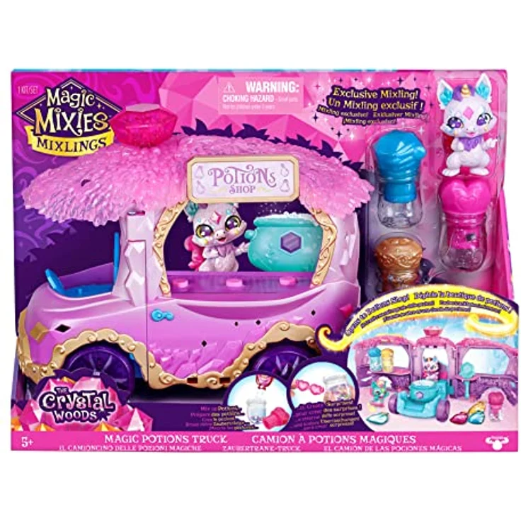 Magic Mixies Magic Potions Truck Spielset, verwandelt Sich in einen Trankladen, schafft 3 Zaubersprüche und Trank-Überraschungen für Ihre Mixlings, inklusive 1 exklusivem Mixling – Bild 2