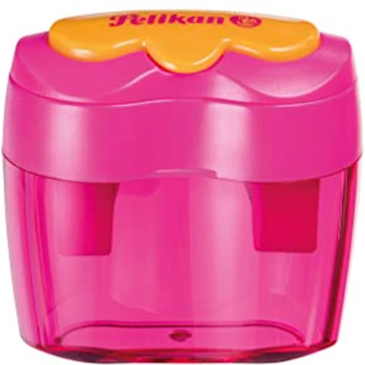 Pelikan Anspitzer Starterset Combino, 3-teilig mit Schreiblernbleistift B, Doppeldosenanspitzer und Radierer, Farbe: pink – Bild 4