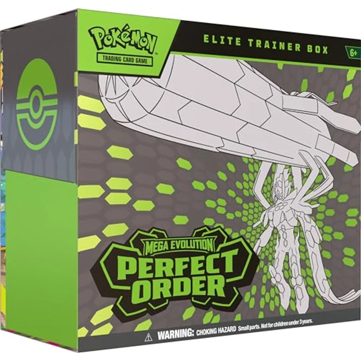 Nintendo Pokémon TCG Mega Evolution Elite-Trainer-Box ETB, 9 Booster-Packs, exklusive Promokarte, 65 Kartenhüllen, umfassendes Spielzubehör – Bild 2