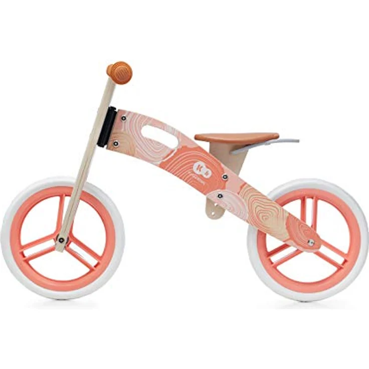 Kinderkraft Laufrad Runner, Lernlaufrad, Kinderlaufrad aus Holz, Kinderrad mit Tragegriff, 12 Zoll Räder, ab 3 Jahre, Corail – Bild 4