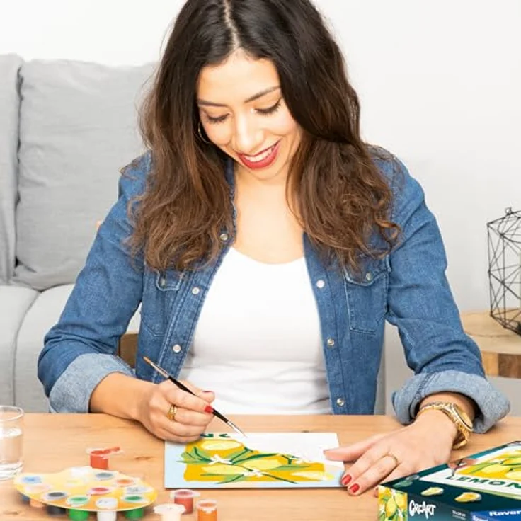 Ravensburger CreArt Malen nach Zahlen, Zitronenmotiv für Erwachsene, Made in Europe, inklusive Acrylfarben – Bild 3