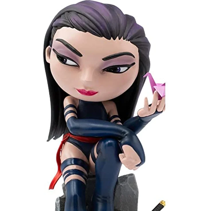Iron Studios X-Men - Psylocke Figure, MiniCo Version, PVC, handbemalt, inklusive Basis-Display – Bild 2