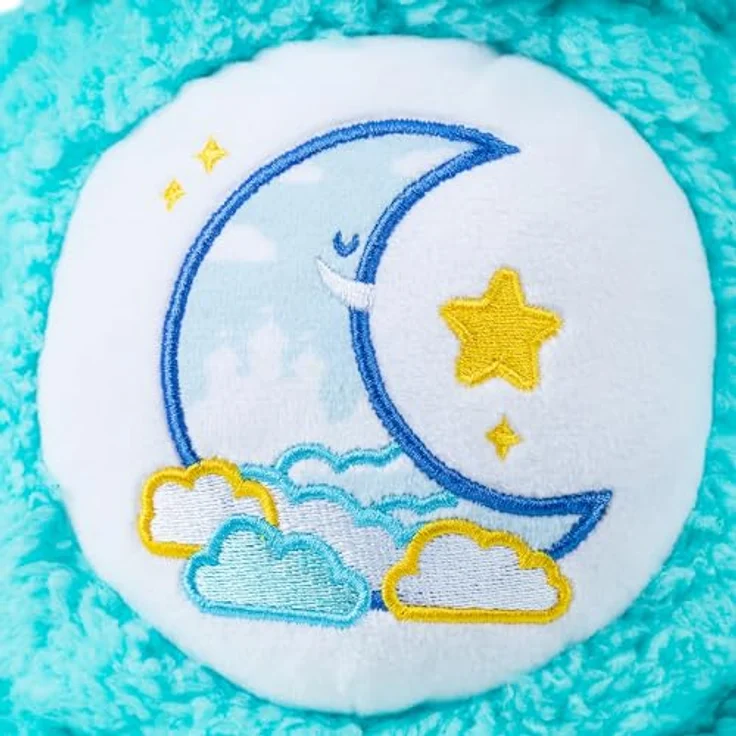 Care Bears Cozy Bedtime Bear, 35,6 cm Plüsch, umweltfreundlich mit Sherpa-Material und süßem Bauchabzeichen – Bild 5