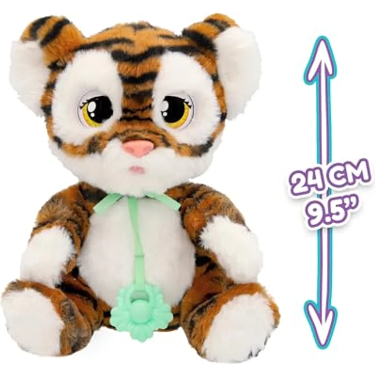 BABY PAWS Baby Paws Tiger, interaktives Kuscheltier mit Schlaffunktion und Tragetasche, 24 cm hoch – Bild 4