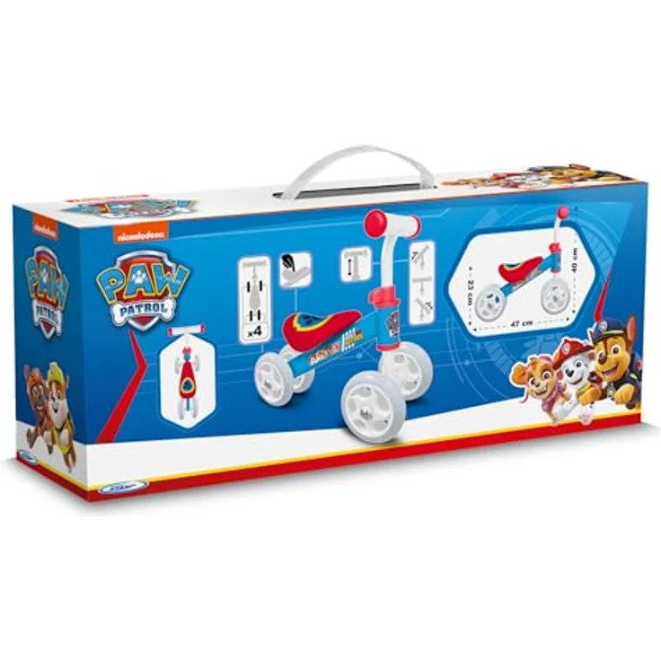 Stamp PA450250 PAW Patrol Four Wheels Baby Walker, BLEU - Stabiler Stahlrahmen, 4 große PVC-Räder, verstellbarer Lenker – Bild 4