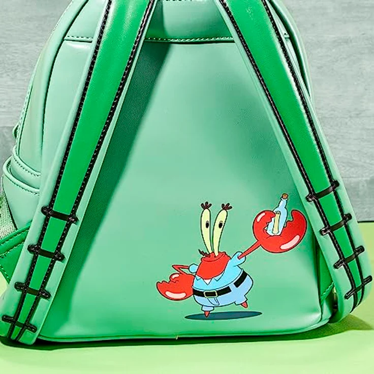 Loungefly - Spongebob Plankton Backpack - Amazon-Exklusiv - Niedliche Sammeltasche - Geschenkidee - Offizielle Handelswaren - Für Jungen, Mädchen Men und Frauen - TV Fans – Bild 4