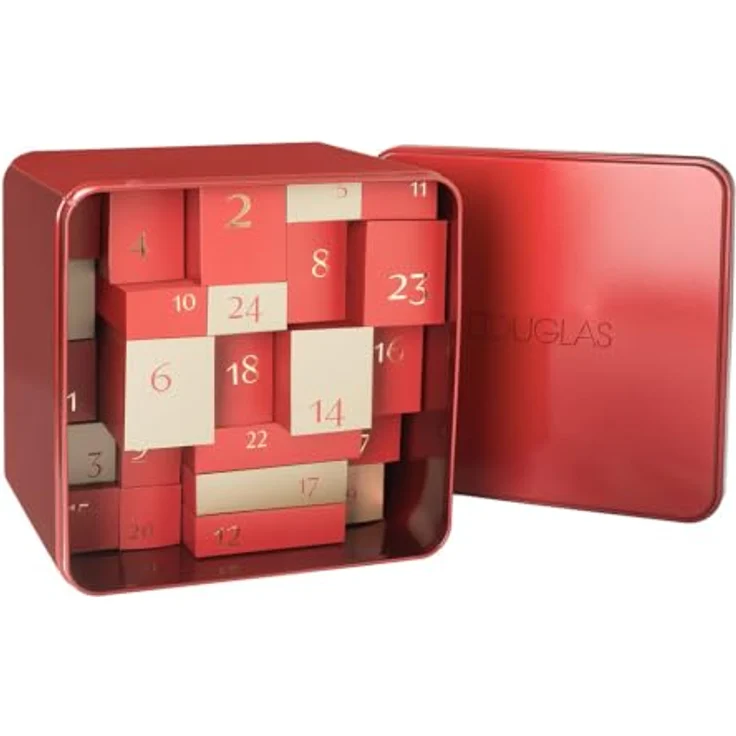 Douglas Skin Focus Luxury Adventskalender 2025 – Make-up & Pflege mit 24 exklusiven Produkten, inkl. Dramatischer Mascara schwarz, Lippenstift Spicy Flirt und Eyeshadow Palette mit 4 Farben – Bild 3