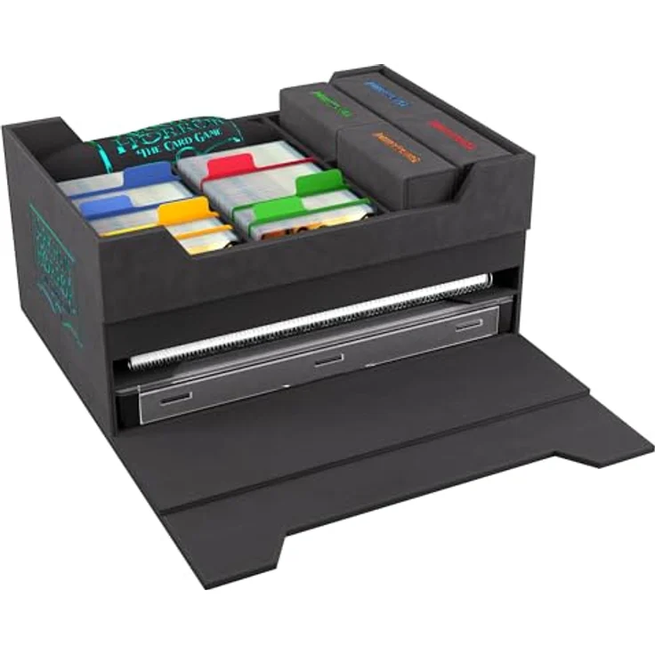 Gamegenic Arkham Horror The Card Game Night Chest Premium Aufbewahrungsbox, mit Platz für 4 Ermittlerdeck-Bücher und über 500 Karten, inklusive schwarzem Token Silo XL – Bild 5