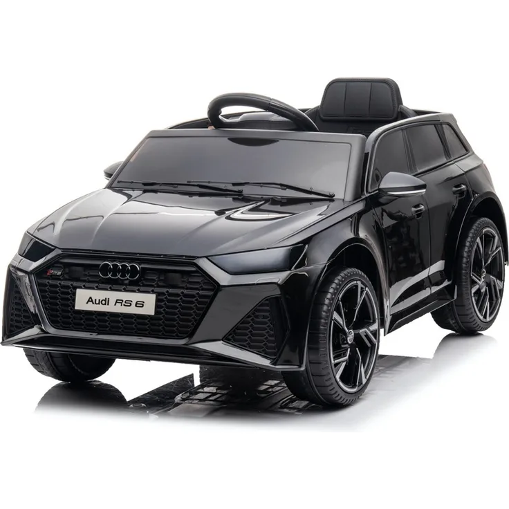 schnaeppchenmeile-online Kinder Elektroauto Audi RS6 12V, LED-Beleuchtung, Bluetooth Audio, EVA-Reifen, schwarz