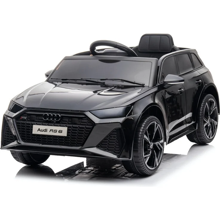 schnaeppchenmeile-online Kinder Elektroauto Audi RS6 12V, LED-Beleuchtung, Bluetooth Audio, EVA-Reifen, schwarz