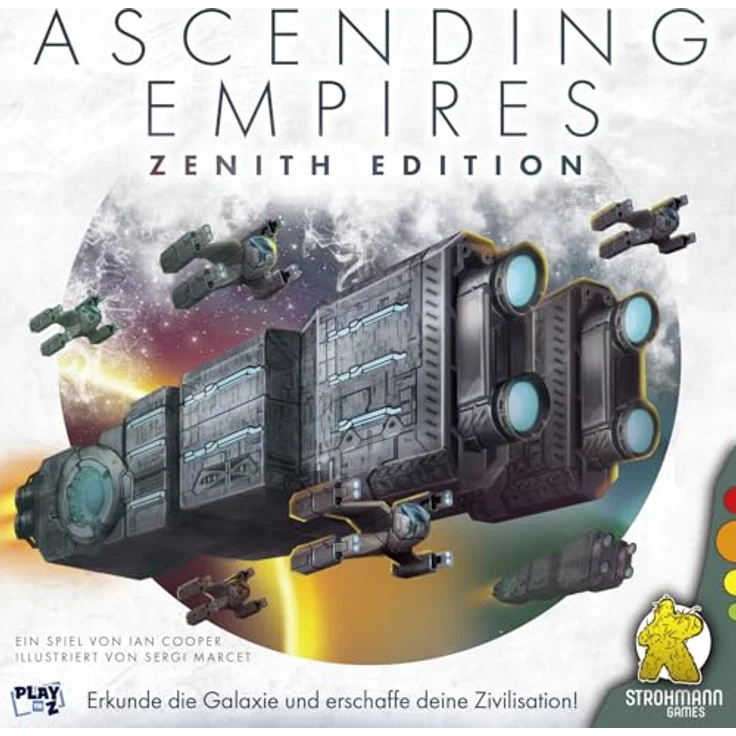 Strohmann Games Ascending Empires, Kennerspiel Brettspiel für 1-4 Spieler, ab 10 Jahren, Spielzeit 60-90 Minuten, Deutsch – Bild 2