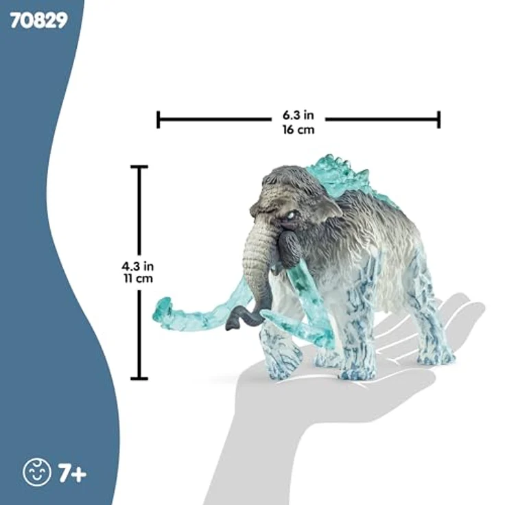 Schleich Eldrador Creatures Frostmammut, detailgetreue Figur mit abnehmbarem Zubehör, 70829 – Bild 4