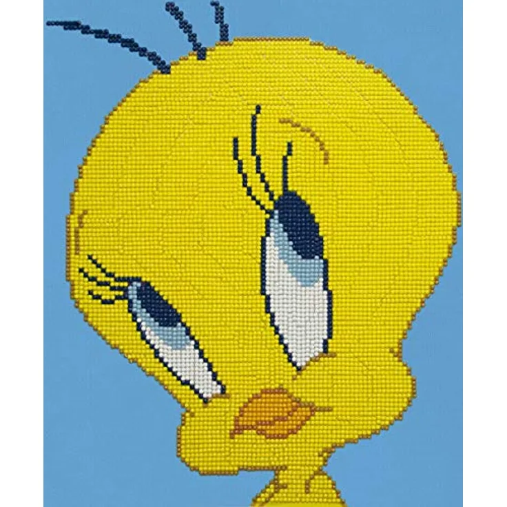 DIAMOND DOTZ CD236000305 - Original 5D Diamond Painting Set Tweety, Looney Tunes Kreativset mit 6.639 Diamant Mosaiksteinen, Malset 32 x 32 cm, DIY Komplettset für Erwachsene und Kinder ab 8 Jahren