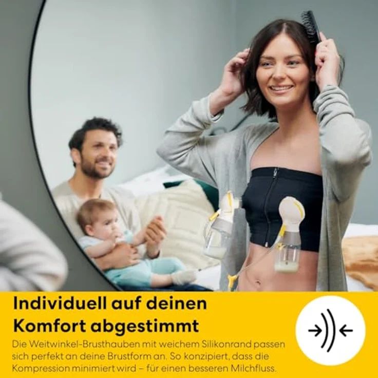 Medela Freestyle Mini Classic, Doppelmilchpumpe mit wiederaufladbarem Akku, kompakt und leicht, komfortable Brusthauben, bis zu 2 Stunden Betriebsdauer – Bild 5
