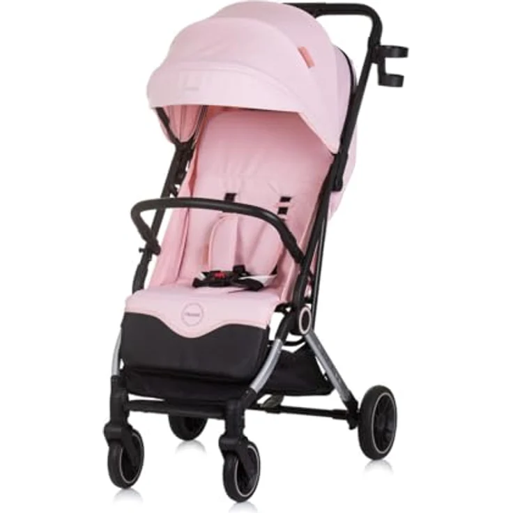 Chipolino Buggy Pixie, zusammenklappbar mit Getränkehalter und Korb, bis 22 kg, Farbe: pink – Bild 2